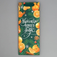 Пакет под бутылку, треугольный &laquo;Новый год&raquo;, 13 х 32 х 11.3 см, Новый год