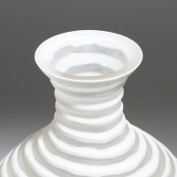 Ваза для цветов &laquo;Аркадия&raquo; из стекла, белая 39,5 х 19 х 19 см