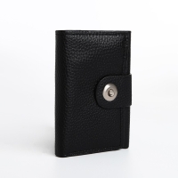 Портмоне мужское на магните, отдел для купюр, для карт, для монет, цвет чёрный Портмоне мужское на магните, отдел для купюр, для карт, для монет, цвет чёрный