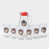 Набор питьевой &laquo;Романс&raquo;, 7 предметов: кувшин 1,5 л, стаканы 230 мл, 6 шт