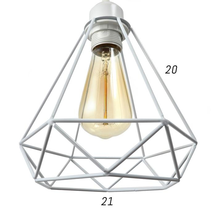 Светильник BayerLux Светильник BayerLux "Адри" 1х60Вт E27 белый 16х16х100 см.