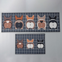 Коврики для дома Доляна &laquo;Корги&raquo;, 2 шт: 40&times;60, 45&times;120 см