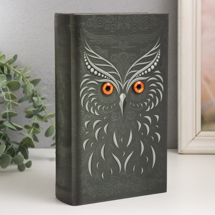 Сейф-книга дерево кожзам Сейф-книга дерево кожзам "Филин. Мудрость" 21х13х5 см