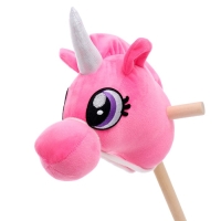 Мягкая игрушка «Единорог-скакун», на палке, цвет розовый Мягкая игрушка «Единорог-скакун», на палке, цвет розовый