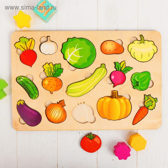 Развивающая доска &laquo;Большие овощи&raquo;