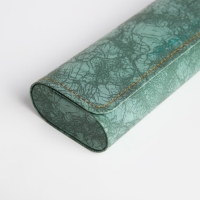 Футляр для очков на хлопушке, длина 16 см, цвет зелёный Футляр для очков на хлопушке, длина 16 см, цвет зелёный