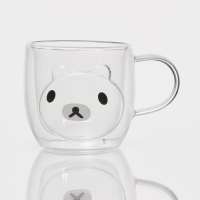Кружка стеклянная с двойными стенками &laquo;Панда&raquo;, 300 мл