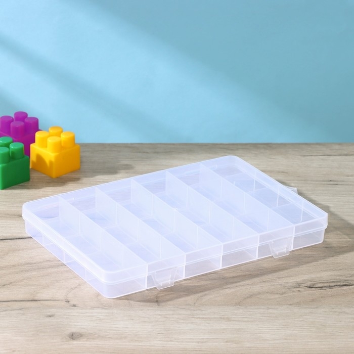 Органайзер для хранения RICCO, 24 ячейки, 19,5&times;13,5&times;2 см, цвет МИКС