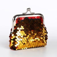 Кошелёк на фермуаре, цвет красный/золотой Кошелёк на фермуаре, цвет красный/золотой