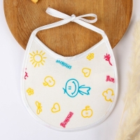 Нагрудник детский 18х18 см., микрофибра с ПВХ  покрытием &laquo;Витоша&raquo;, белый