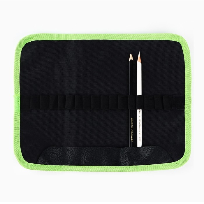 Пенал для кистей и карандашей текстиль, 16 предметов &laquo;Рисунок&raquo;
