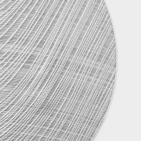 Салфетки сервировочные на стол Доляна &laquo;Волна&raquo;, d=38 см, 4 шт, цвет серебро