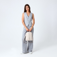 Рюкзак городской из искусственной кожи на молнии, цвет бежевый Рюкзак городской из искусственной кожи на молнии, цвет бежевый