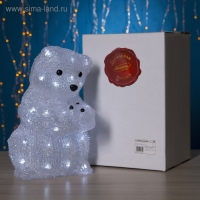 Светодиодная фигура &laquo;Медведица&raquo; 22 &times; 30 &times; 22 см, акрил, 40 LED, 220 В, свечение белое