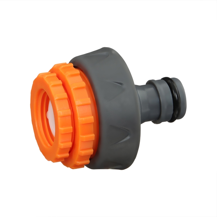 Штуцер, внутренняя резьба 1/2"&ndash;3/4" &ndash; 1", быстросъёмное соединение, прорезиненный пластик, Greengo