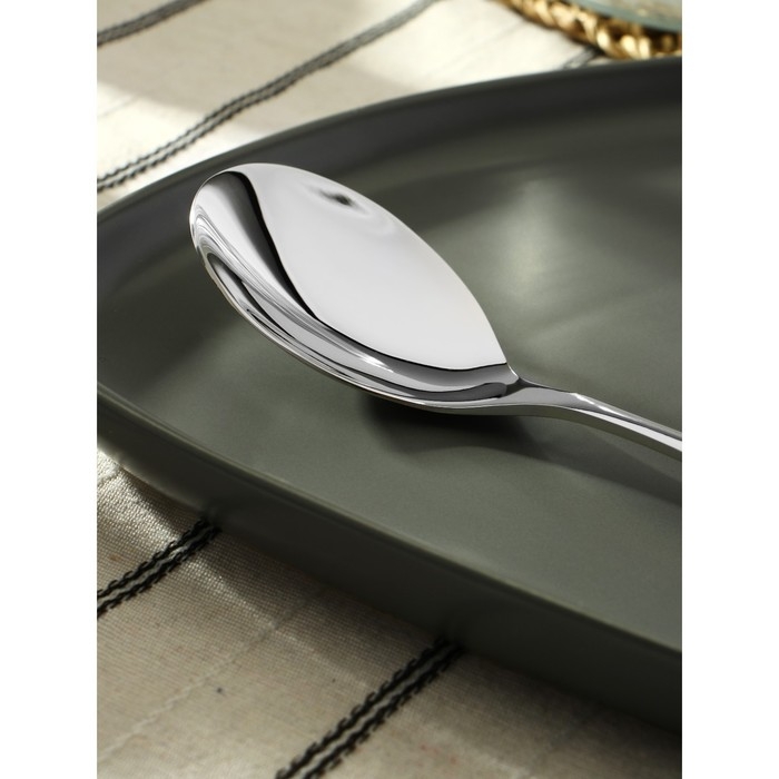 Ложка столовая из нержавеющей стали &laquo;Марио&raquo;, длина 20 см, цвет серебряный