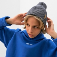Шапка детская MINAKU, р-р 48-52, цвет серый-меланж
