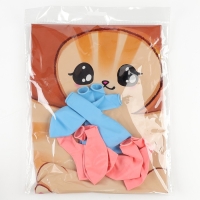 Набор воздушных шаров &laquo;Котик в шапке&raquo;, фольга, латекс, 9 шт.