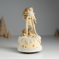 Сувенир полистоун музыка "Дед Мороз в коричневой шубе с ёлкой" 10х10х18 см Сувенир полистоун музыка "Дед Мороз в коричневой шубе с ёлкой" 10х10х18 см