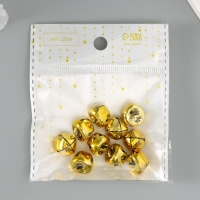 Набор декора для творчества "Колокольчики золотые" d=1,3 см набор 10 шт Набор декора для творчества "Колокольчики золотые" d=1,3 см набор 10 шт