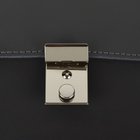 Застёжка для сумки, 3,5 &times; 2,6 см, цвет серебряный