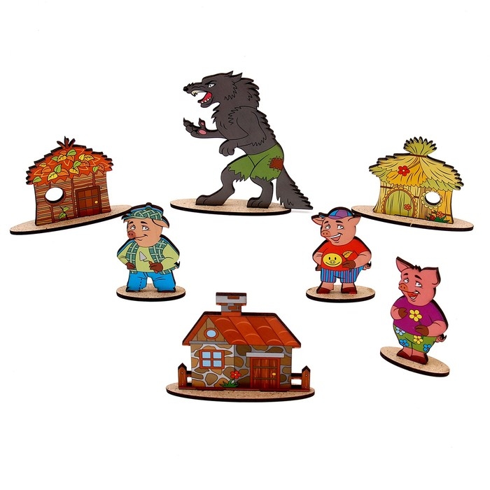 Кукольный театр сказки на столе &laquo;Три поросёнка&raquo;