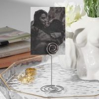 Ценникодержатель с зажимом &laquo;Круг&raquo;, 3,3&times;3,3&times;8,3 см, цвет серебро