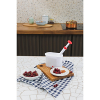 Машинка для удаления косточек из вишни Доляна &laquo;Вишнёвый сад&raquo;, контейнер 450 мл, цвет белый