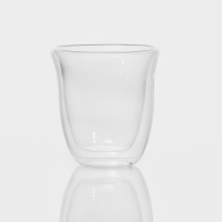 Стакан стеклянный с двойными стенками &laquo;Поль. Дуо волнистый&raquo;, 200 мл