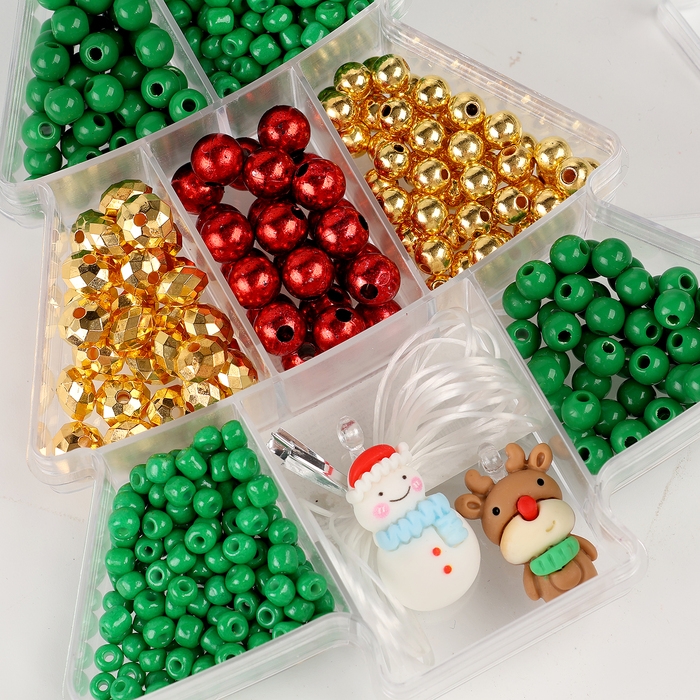 Набор для творчества «Новогоднее украшение из бусин», виды МИКС Набор для творчества «Новогоднее украшение из бусин», виды МИКС