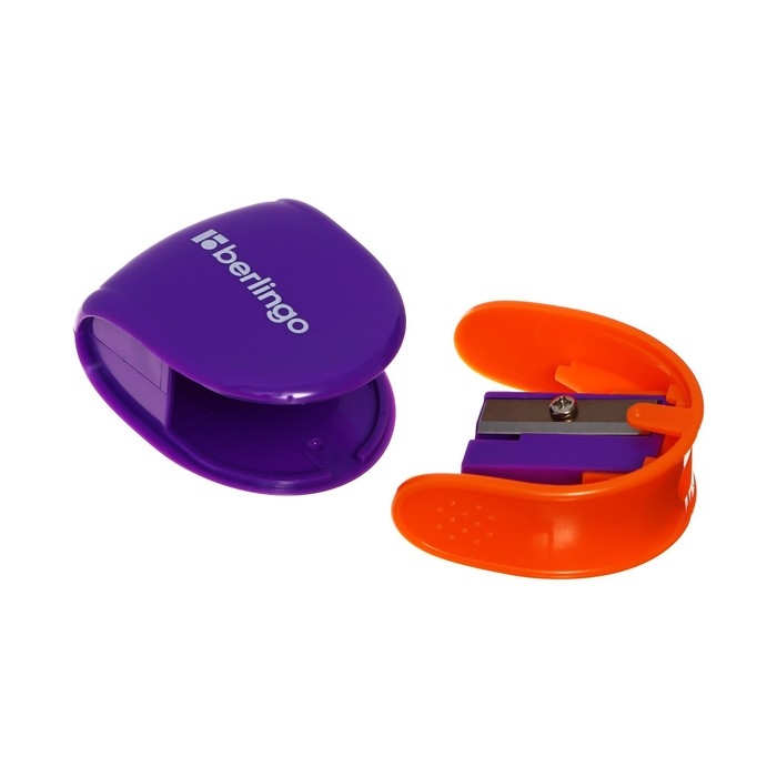 Точилка 1 отверстие с контейнером Berlingo Точилка 1 отверстие с контейнером Berlingo "Fuze Ergo", пласт, блист европодв, микс 269307