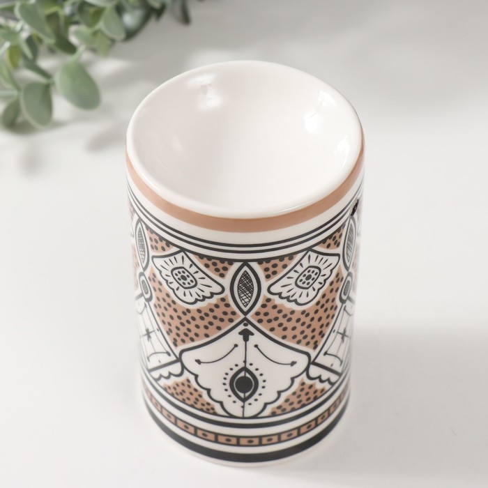 Аромалампа керамика "Узоры" 7,2х7,2х11,6 см