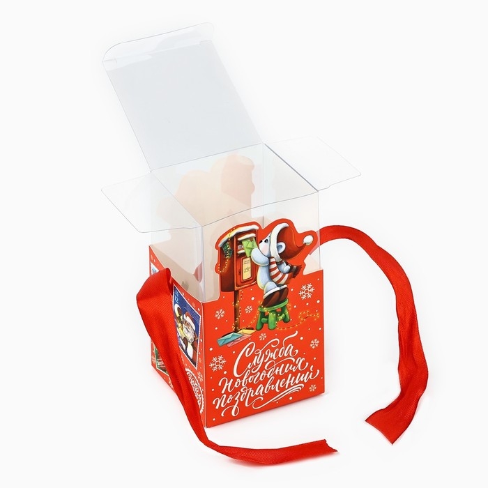 Коробка подарочная новогодняя складная «Новогодняя почта», 7 х 12 х 7 см, Новый год Коробка подарочная новогодняя складная «Новогодняя почта», 7 х 12 х 7 см, Новый год