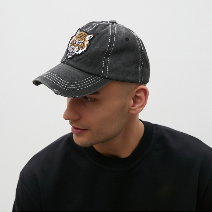 Кепка мужская MINAKU Кепка мужская MINAKU "Tiger", цвет черный, р-р 56-58