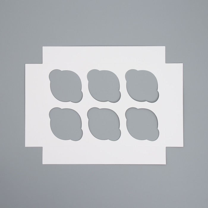 Коробка складная на 6 капкейков с окном &laquo;Яркого Нового года&raquo;, 25 х 17 х 10 см, Новый год