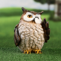 Садовая фигура "Сова подмигивает" 16х16х20см Садовая фигура "Сова подмигивает" 16х16х20см