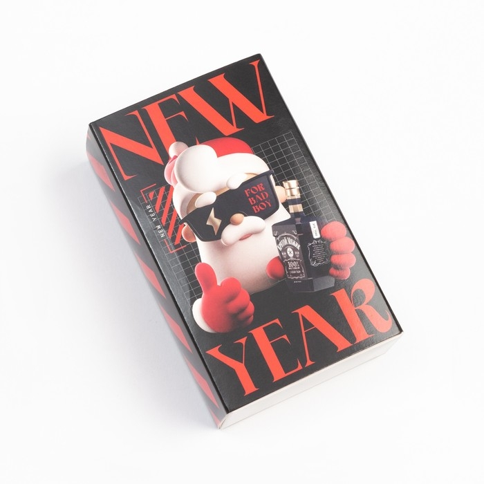 Набор новогодних мужских носков KAFTAN Набор новогодних мужских носков KAFTAN "Danger" р. 41-44