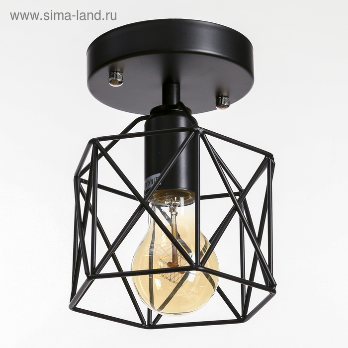 Люстра "Сеть" 1х40Вт Е27 черный 13х13х17 см BayerLux