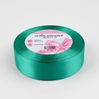 Лента атласная, 25 мм &times; 23 &plusmn; 1 м, цвет бирюзовый №54