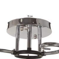 Люстра "Дождь" 3х40Вт Е27 хром 48х48х24см