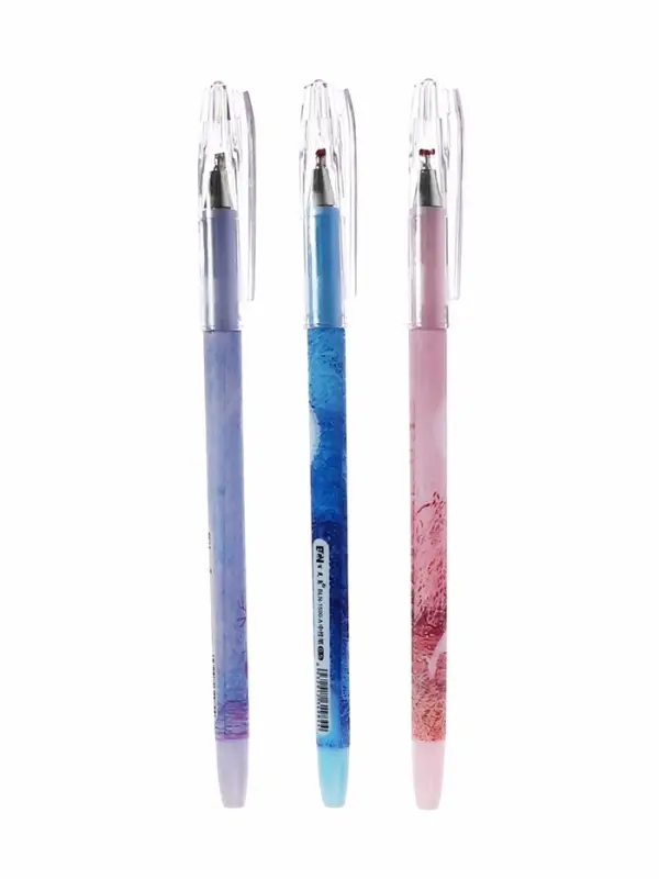 Ручка шариковая 0.8 мм, стержень синий на масляной основе, МИКС