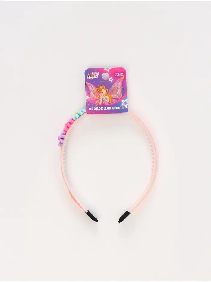 Ободок для волос &laquo;Цветы&raquo; розовый, Винкс