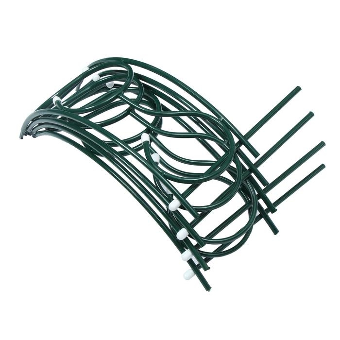 Грядка оцинкованная, 70 &times; 70 &times; 30 см, зелёная, &laquo;Декоративная&raquo;