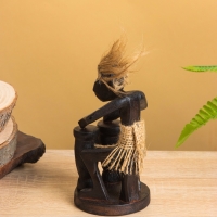 Сувенир &laquo;Абориген барабанщик&raquo;, 7&times;7&times;15 см, дерево