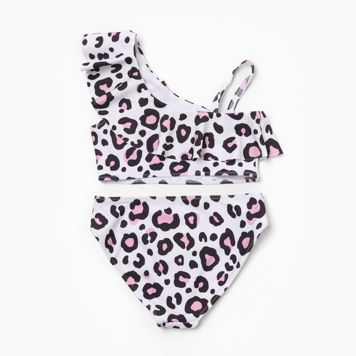 Купальник для девочки KAFTAN &laquo;Леопард&raquo;, белый, рост 110-116 (32)