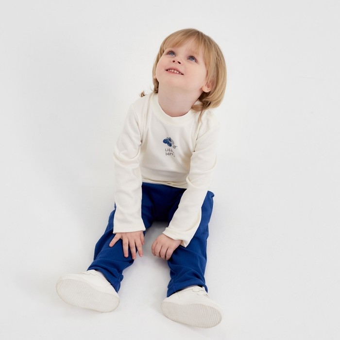 Футболка с дл. рукавом Крошка Я Little berry  р. 74-80, молочный