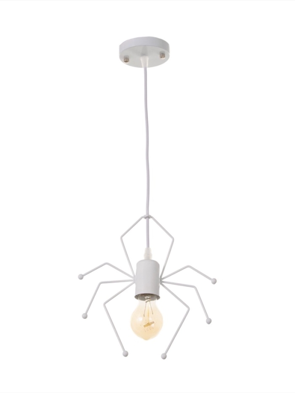 Светильник Spider 1х40Вт Е27 белый 20х20х8см