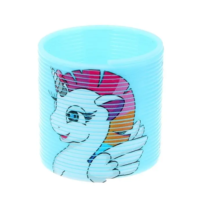 Пружинка - радуга &laquo;Единорог&raquo;, d=3.5 см, в шоубоксе, МИКС