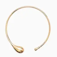 Колье-Чокер "Капли БО", цвет золото