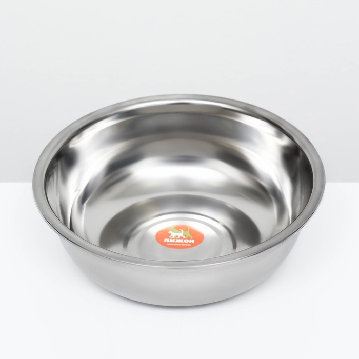 Миска металлическая эконом, 2,4 л, 23 х 8 см